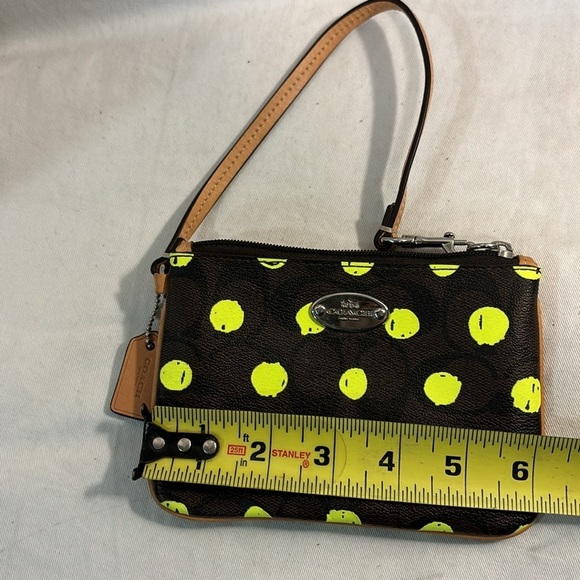Coach Wristlet in Dot Print over Signature Canvas - Picture 16 of 16